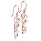 Script Name Dangle Earrings