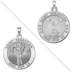 Cheerleading - Saint Sebastian Doubledside Sports Religious Medal
