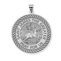 Saint James The Greater Round Rope Border Religious Medal