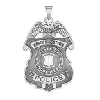 Personalized North Kingstown Rhode Island Police Badge with Your Rank and Number