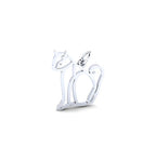 Flat Sitting Cat Charm