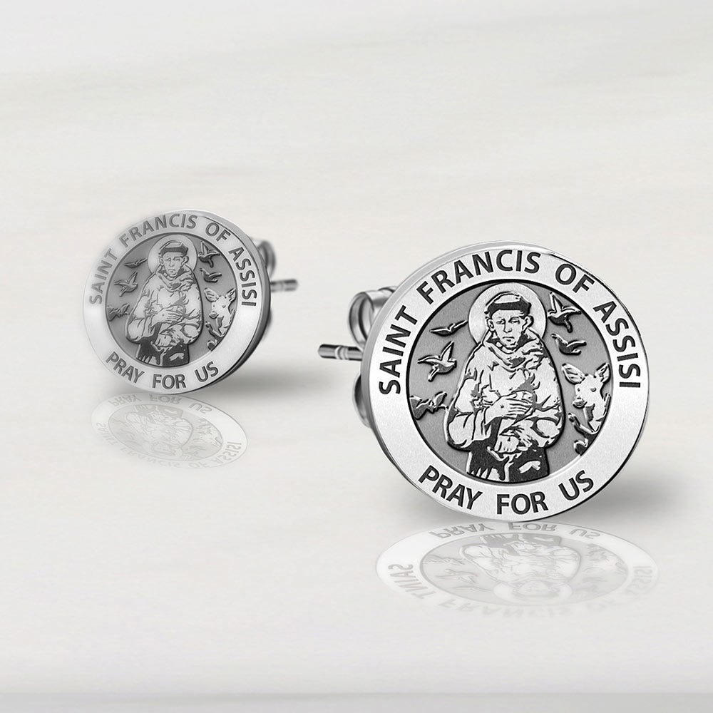 Saint Francis Of Assisi Earrings
