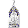 Saint Anthony - Stained Glass Religious Medal