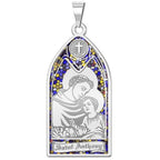 Saint Anthony - Stained Glass Religious Medal