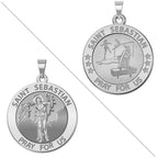 Gymnastics - Saint Sebastian Doubledside Sports Religious Medal