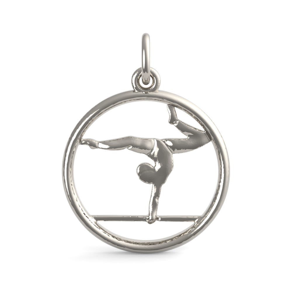 Gymnast On Balance Beam Charm
