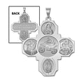 Four Way Cross - Motocross Religious Medal