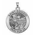 Saint Equizio Round Religious Medal
