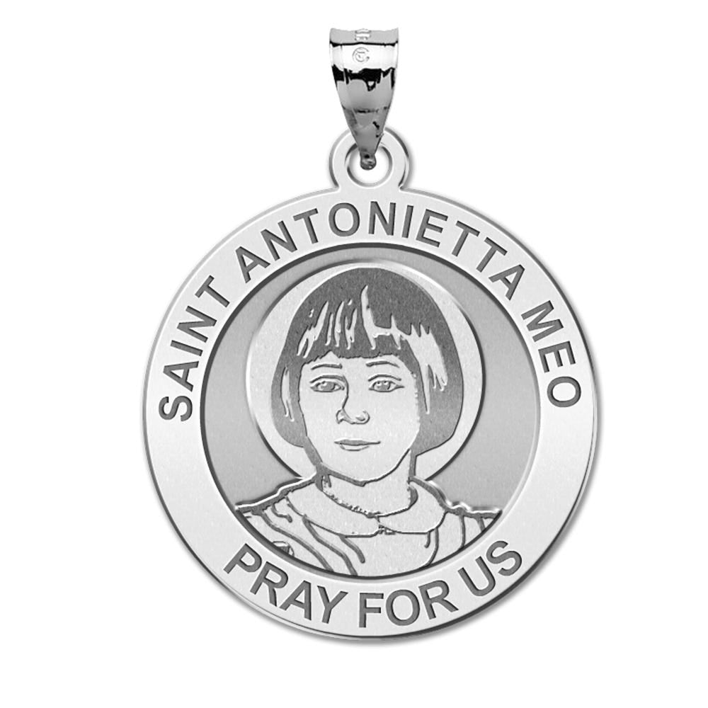 Saint Antonietta Meo Round Religious Medal