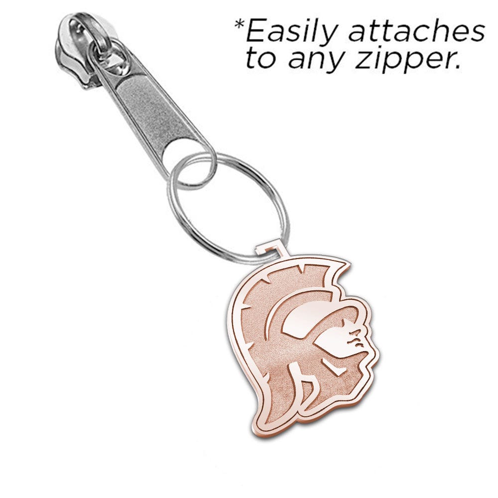 Usc Tojan Head Zipper Pull