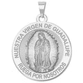 Nuestra Virgen De Guadalupe Round Religious Medal