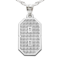 Jersey Hammered Single Number Charm or  Pendant