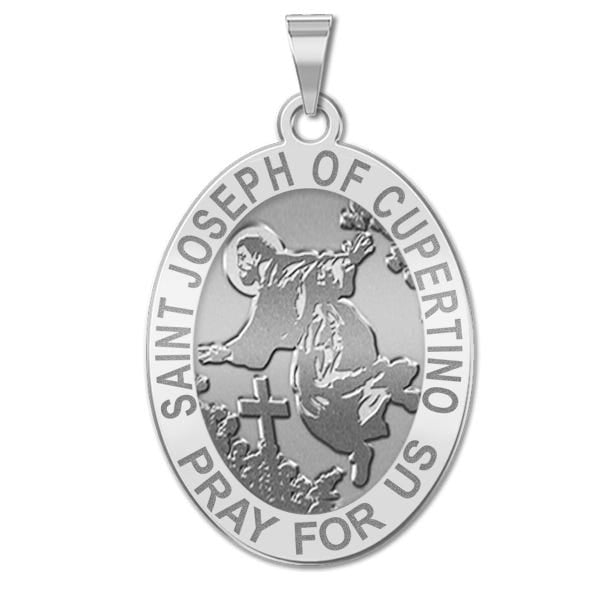 Saint Joseph Of Cupertino Religious Oval Medal