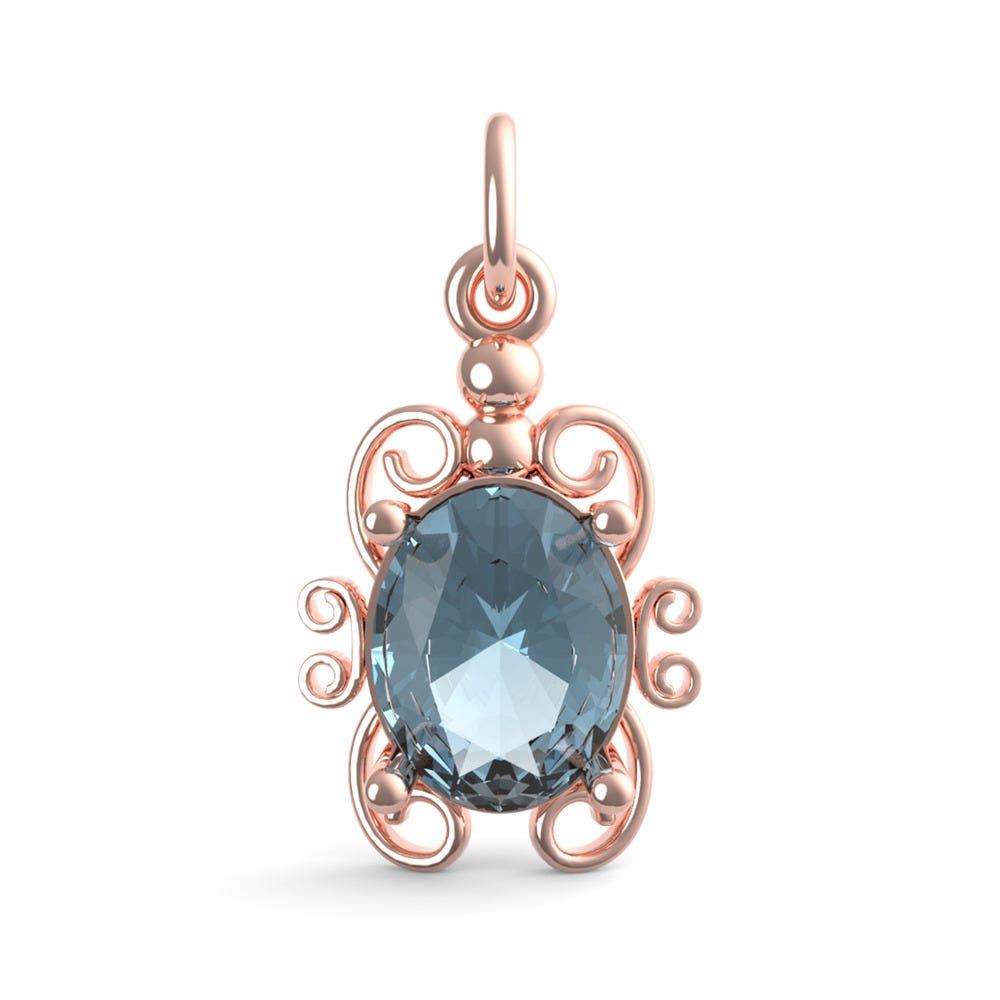 Filigree March Stone Charm(4764-003)