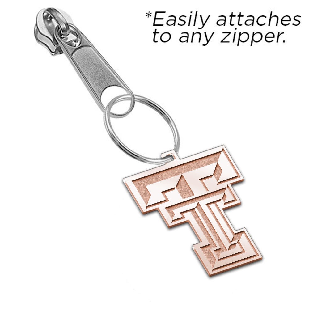 Texas Tech Logo Zipper Pull