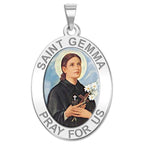 Saint Gemma Galgani Oval Medal