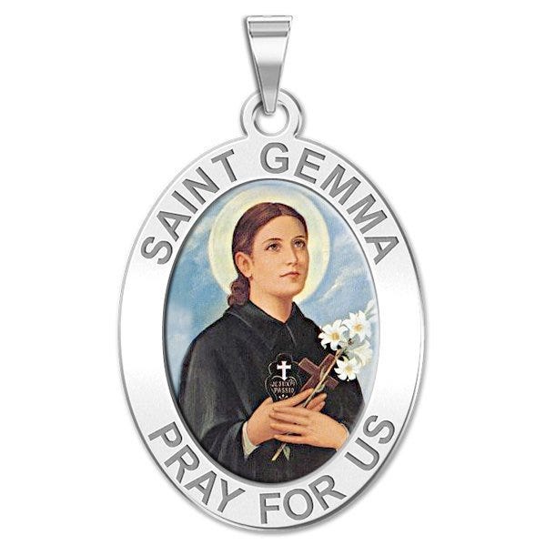Saint Gemma Galgani Oval Medal