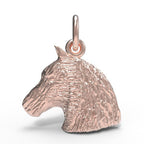 Flat Horse Head Charm