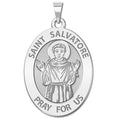 Saint Salvatore Religious Medal Oval