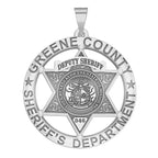 Personalized Round Missouri Sheriff Badge with Rank, Number & Dept.