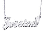 Personalized Classic Script Name Necklace with Chain
