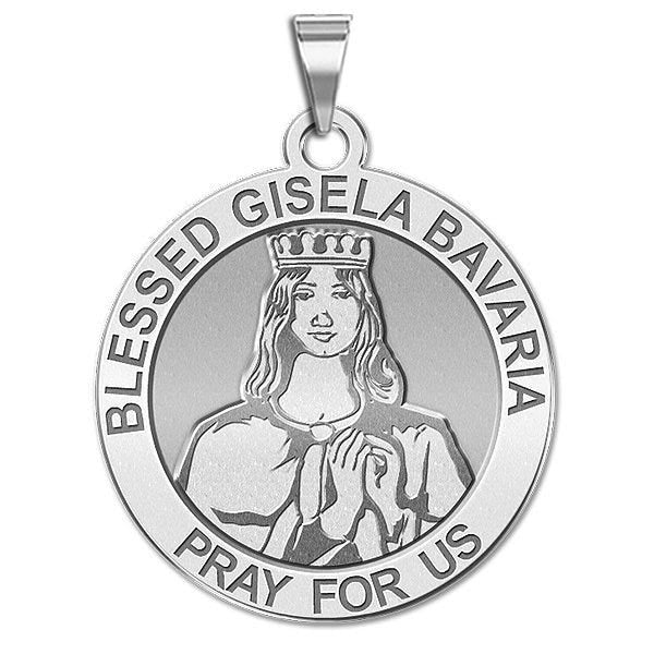 Blessed Gisela Bavaria Round Religious Medal