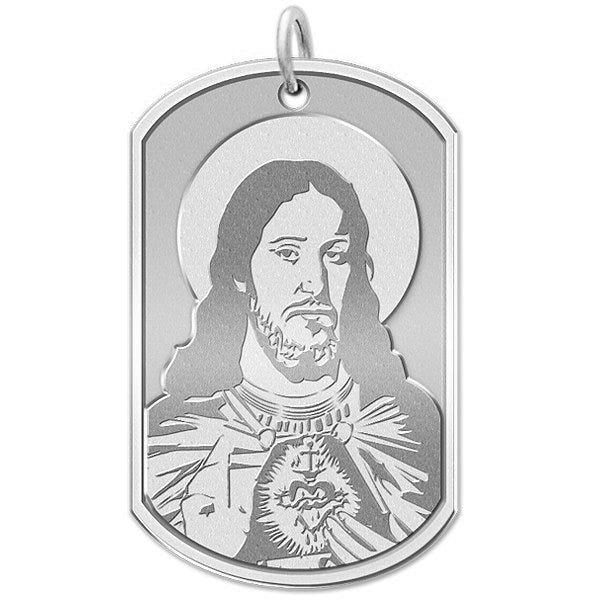 Sacred Heart Of Jesus Dog Tag Religious Medal