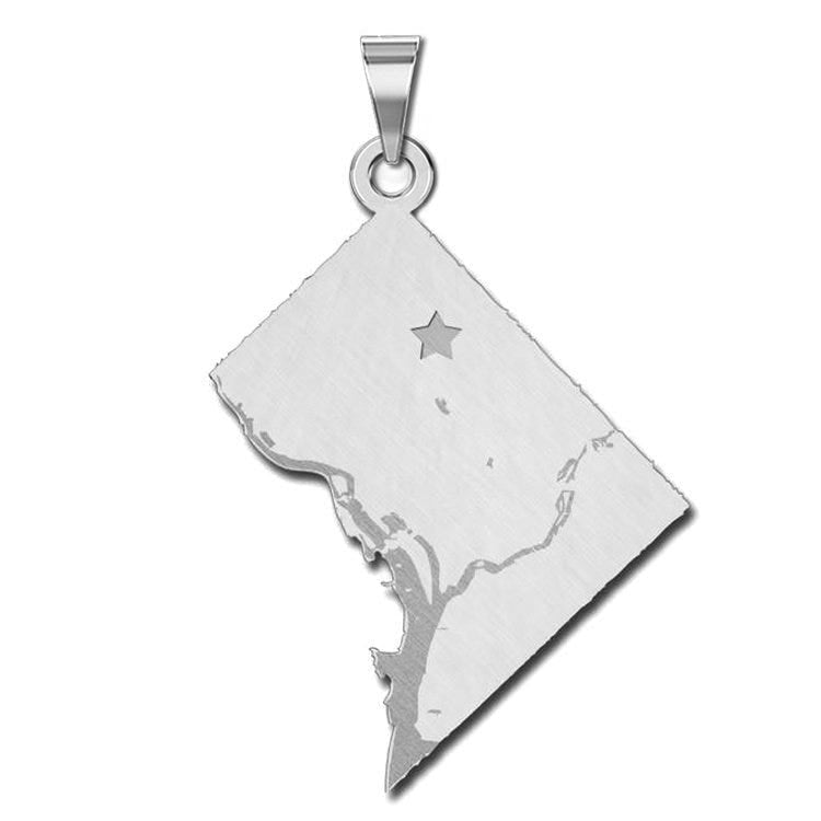 Personalized Washington Dc Pendant or Charm