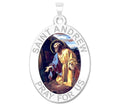 Saint Andrew Oval Religious Medal "Color