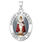 Infant of Prague Religious Medal "Color