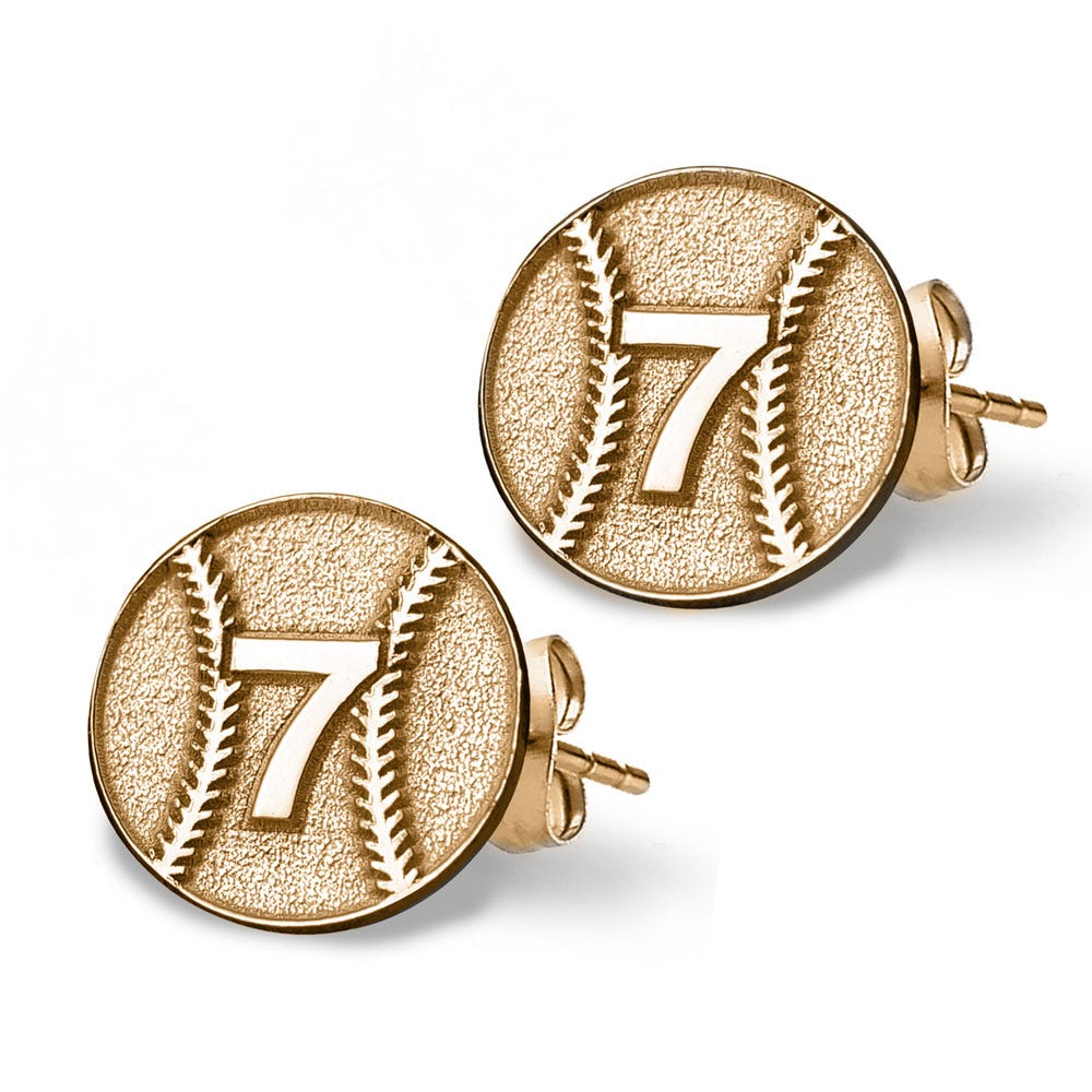 Pair of Baseball Stud Earrings