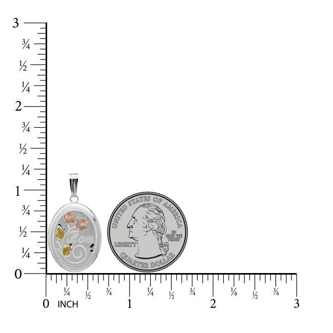 Mom Oval Photo Locket