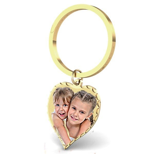 Heart Photo Keychain