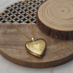 14K Gold Filled Love Heart Photo Locket