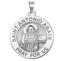 Saint Anthony Abate Round Medal