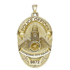 Personalized Cathedral City California Police Badge with Your Rank and Number