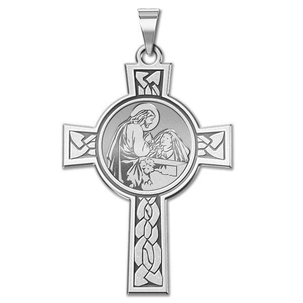 First Holy Communion Girl Cross Medal