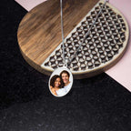 Oval Photo Pendant Charm