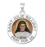 Saint Julie Billiart Round Religious Medal Color