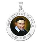 Saint Vincent De Paul Religious Medal Color