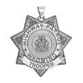 Personalized Wyoming Trooper Badge with Rank, Number and Dept