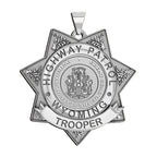 Personalized Wyoming Trooper Badge with Rank, Number and Dept