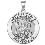 Saint Eustace Religious Round Medal