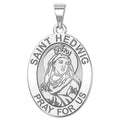 Saint Hedwig Oval Religious Medal