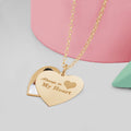 Always In My Heart Heart Swivel Photo Pendant