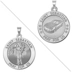 Racing - Saint Sebastian Doubledside Sports Religious Medal