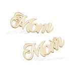 Customized Script Mom or Grandma Earrings