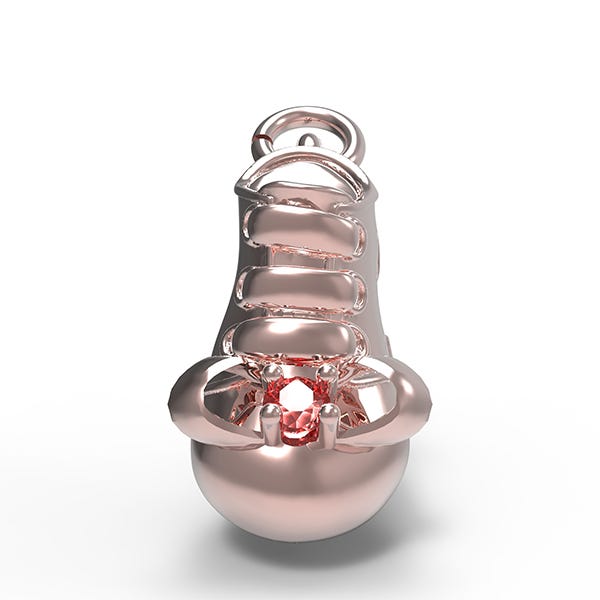 July Baby Bootie Charm