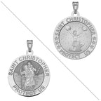 Cheerleader - Saint Christopher Doubledside Sports Religious Medal