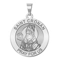 Saint Cronan Round Religious Medal